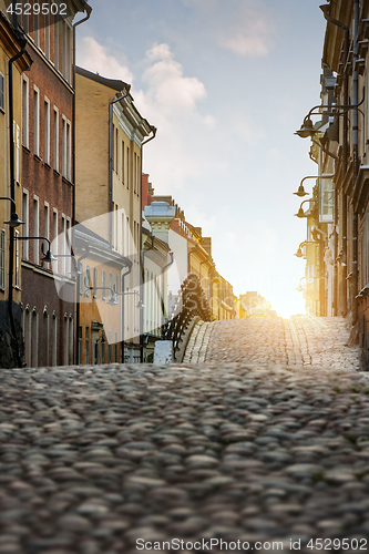 Image of View of Sodermalm district in Stockholm Sweden