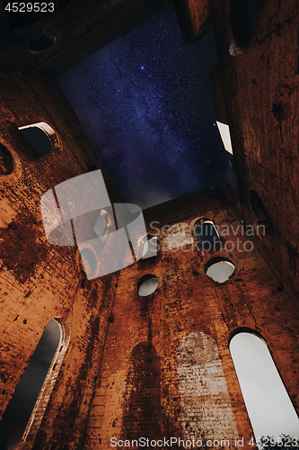 Image of Stars over the old Lithgow ruins