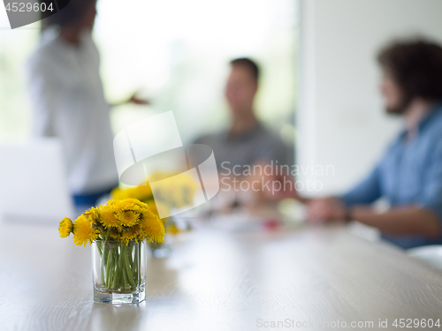 Image of Multiethnic startup Business Team At A Meeting at modern office 