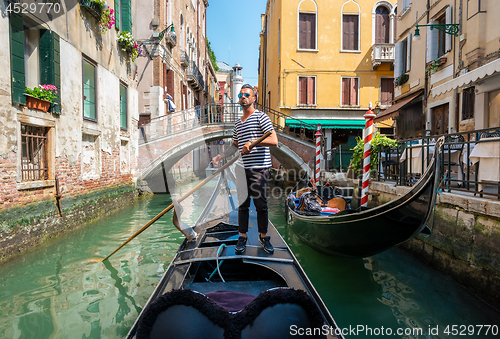 Image of Gondolier in Venice