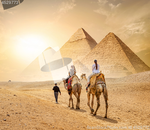 Image of Caravan and the Pyramids