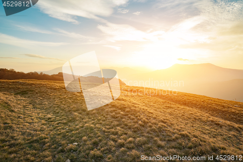 Image of Beautiful sunset in Crimean