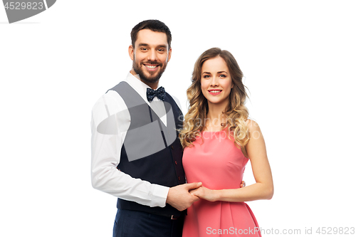 Image of happy couple in party clothes