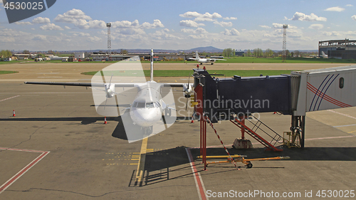 Image of Turboprop Airplane Dock