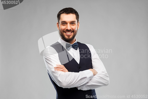 Image of happy man in party clothes