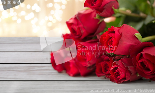 Image of close up of red roses bunch