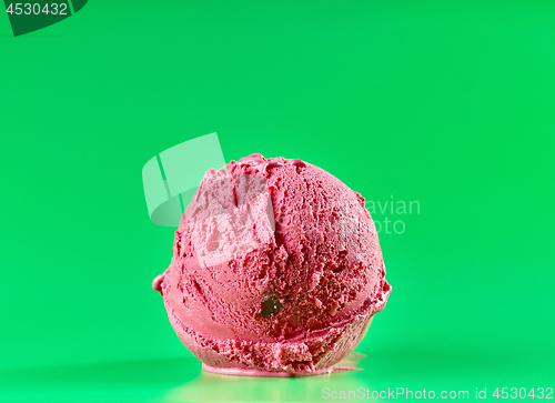 Image of red cherry ice cream 