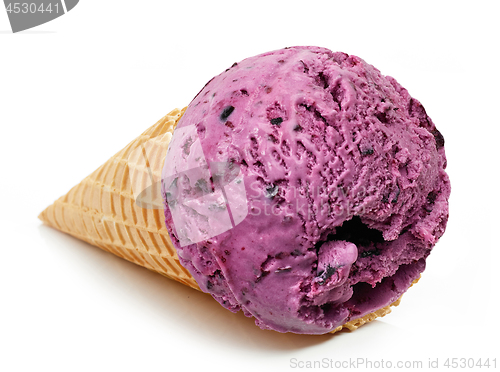 Image of ice cream on white background