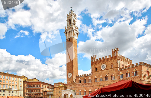 Image of View of historic tuscan city Siena, Italy