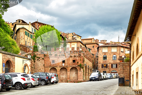 Image of View of historic city Siena, Italy