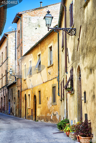 Image of Beautiful narrow street of Volterra