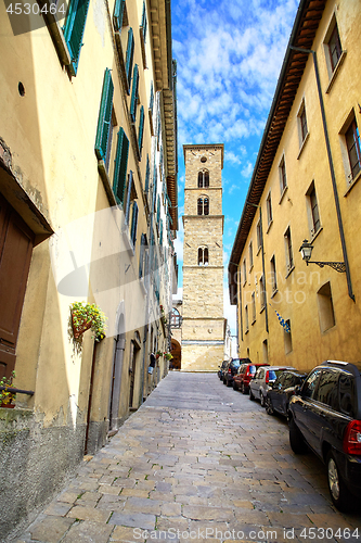 Image of Beautiful narrow street of Volterra