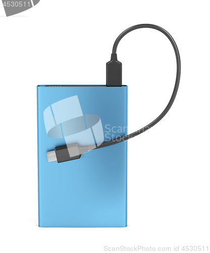 Image of Blue external battery