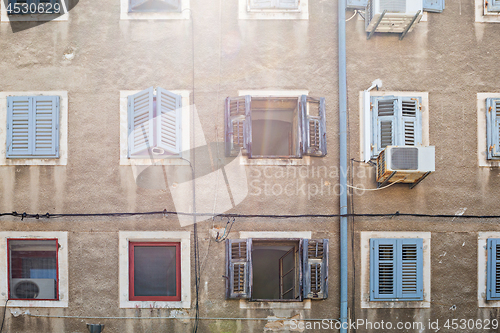 Image of PULA, CROATIA - JULY 3, 2016: Typical house in Croatia