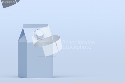 Image of Blue milk container