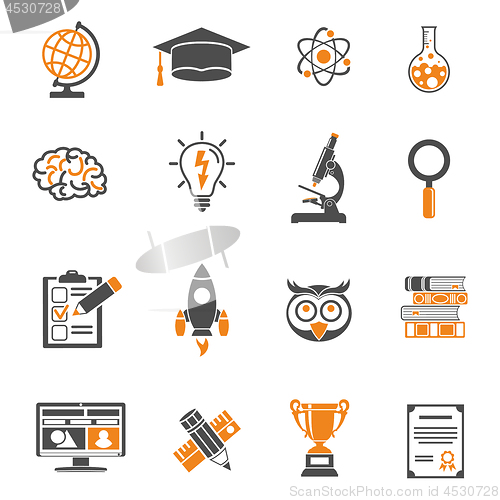 Image of Education Icon Sticker Set