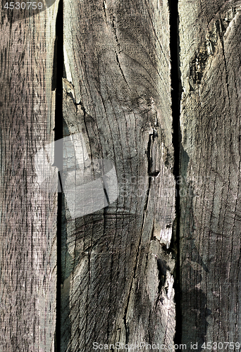Image of Old Cracked Wooden Background