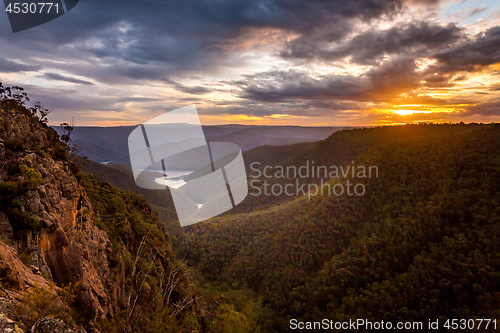 Image of Sunset across the Cumberland Ranges