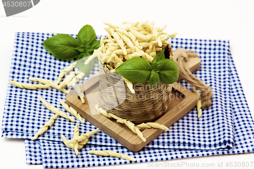 Image of Raw Homemade Trofie Pasta