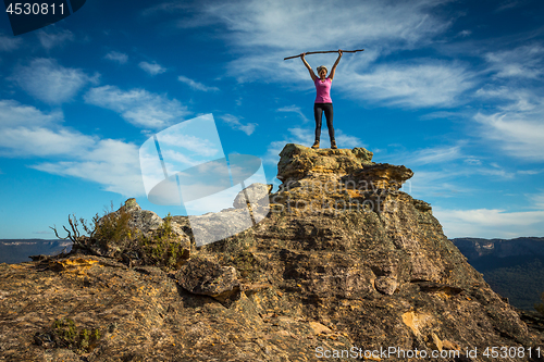 Image of Standing on top of rocky top in Gardens of Stone 