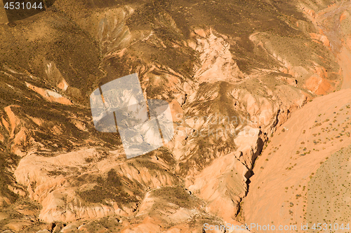 Image of aerial view of grand canyon from helicopter