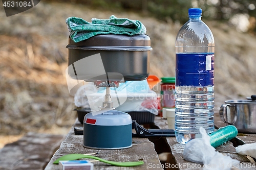 Image of Camping cooking equipment