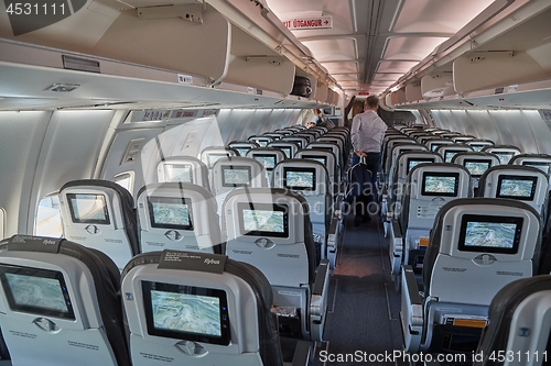 Image of Plane cabin interior