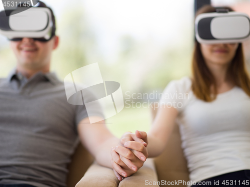 Image of Couple using virtual reality headset