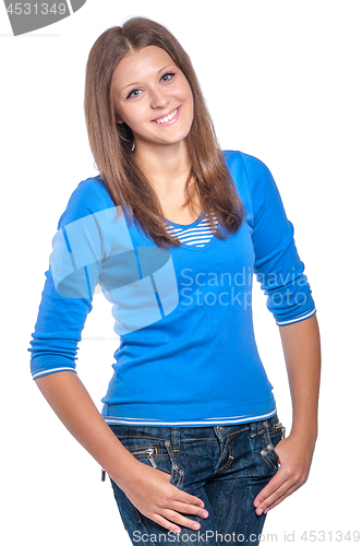 Image of Portrait of beautiful teen girl