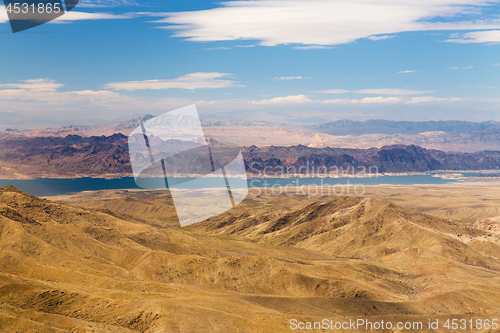 Image of aerial view of grand canyon and lake mead