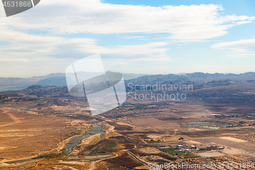 Image of panorama of las vegas city in nevada