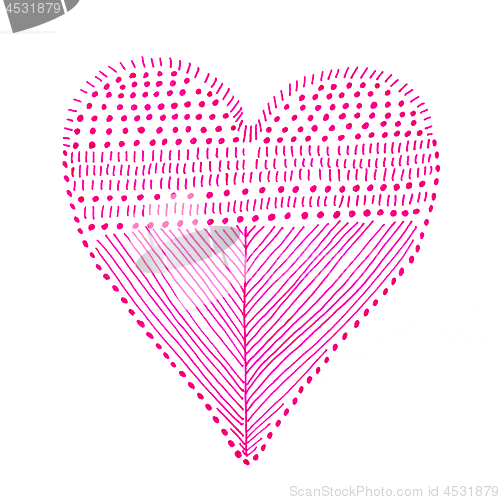 Image of Love symbol with abstract pattern