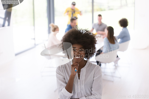 Image of Multiethnic startup Business Team At A Meeting at modern office 