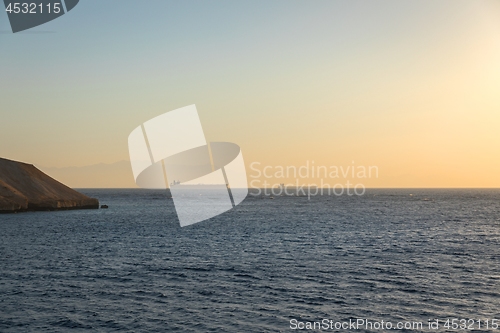 Image of Large tanker on the horizon