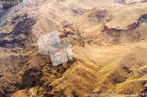 Image of aerial view of grand canyon from helicopter