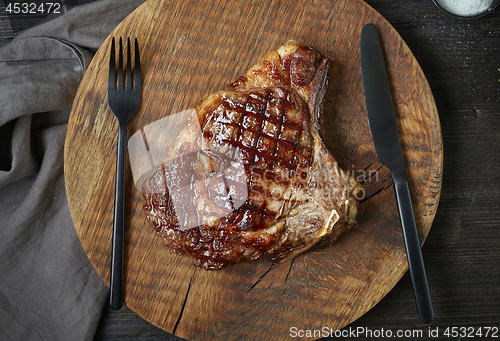 Image of grilled beef steak meat