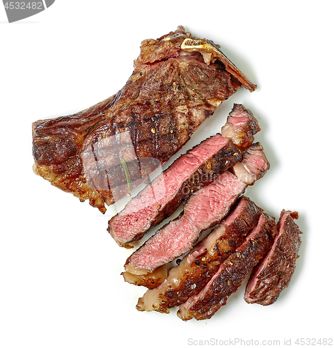 Image of sliced grilled beef steak