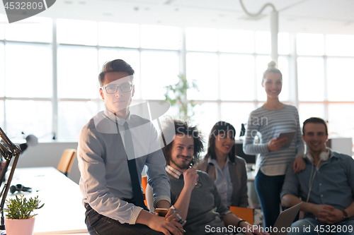 Image of Portrait of a business team At A Meeting