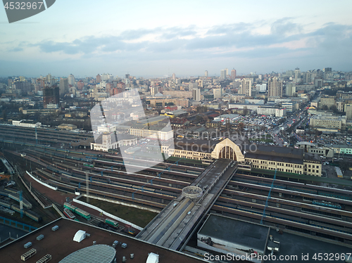 Image of Aerial view of the city of Kiev