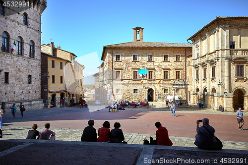 Image of View of Montepulciano Piazza Grande 