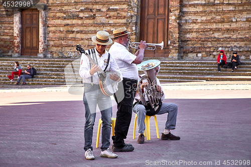 Image of Street musicians in Montepulciano