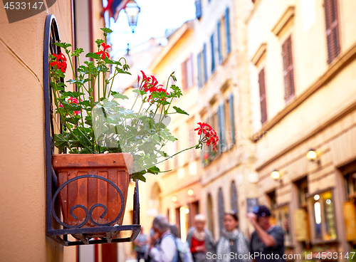 Image of Street view of Montepulciano city, Italy