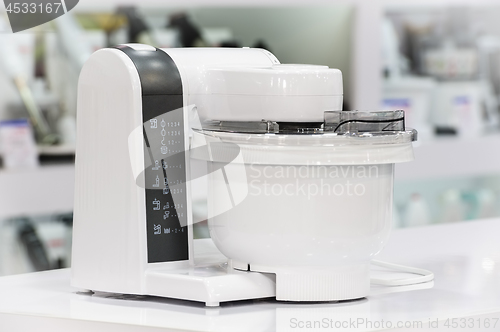 Image of single electric food processor in retail store