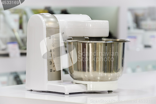 Image of single electric food processor in retail store