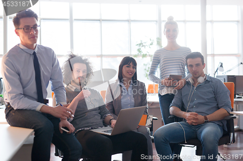 Image of Portrait of a business team At A Meeting