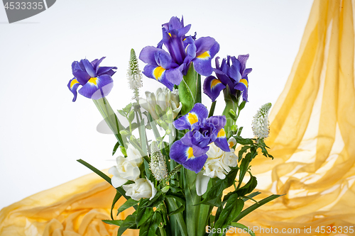 Image of Flowers And Fabric