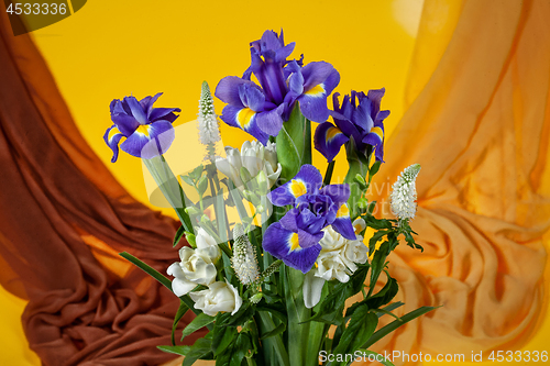 Image of Flowers And Fabric