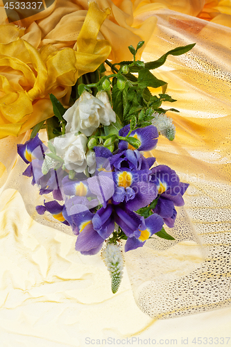 Image of Flowers And Fabric