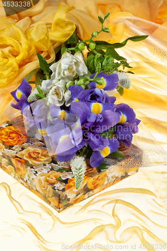 Image of Flowers And Fabric