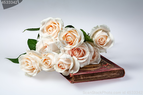 Image of Flowers And Book